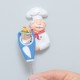 Keramický držák Kuchař s kuřetem