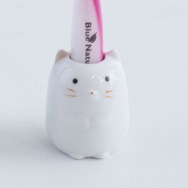 Podstavec na zubní kartáček Bílá kočka