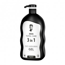 Mycí gel na obličej, tělo a vlasy 3 v 1 MEN TOTAL CARE
