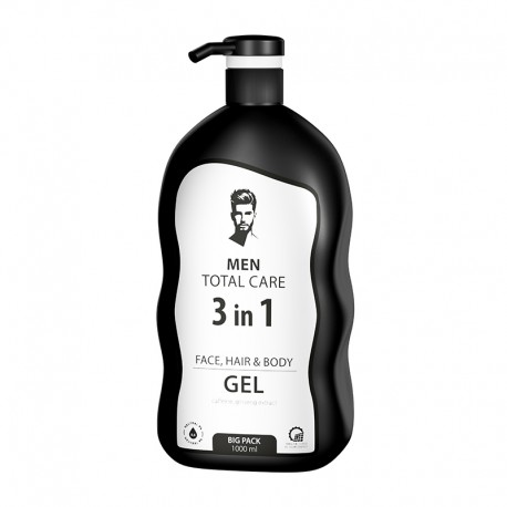 Mycí gel na obličej, tělo a vlasy 3 v 1 MEN TOTAL CARE