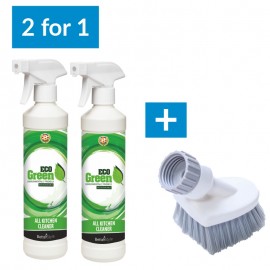 2 za 1: Čistič kuchyně ECO Green + Kartáč ZDARMA!