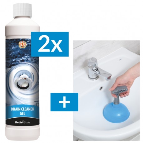 2x GEL PRO ČIŠTĚNÍ POTRUBÍ + Zvon na čištění odpadů zdarma