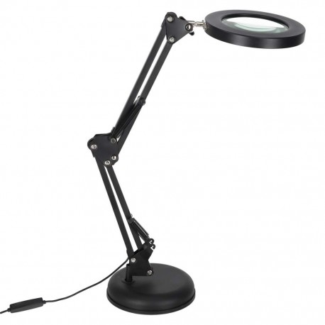 LED stolní lampa s lupou USB