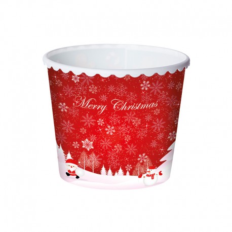 Kbelík na popcorn Vánoce