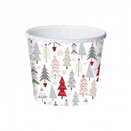 Kbelík na popcorn Vánoční stromečky