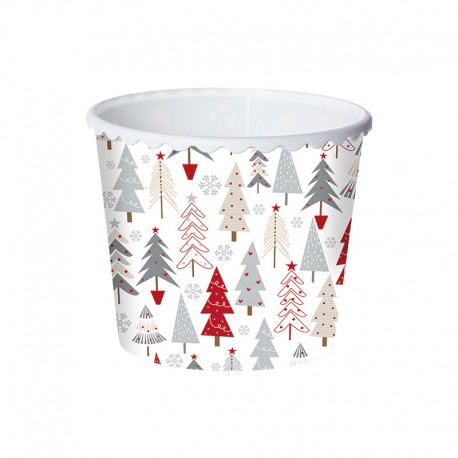 Kbelík na popcorn Vánoční stromečky