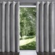 Velurový závěs glamour světle šedý 140 x 250 cm s průchodkami