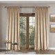 Velurový závěs glamour béžový 140 x 230 cm s páskou