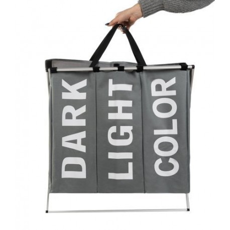 Tříkomorový koš na prádlo