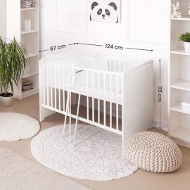 Dětská postel se zásuvkou a matrací 120 x 60 cm