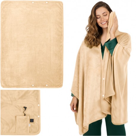 Elektrická zahřívací deka na záda 160×90 cm