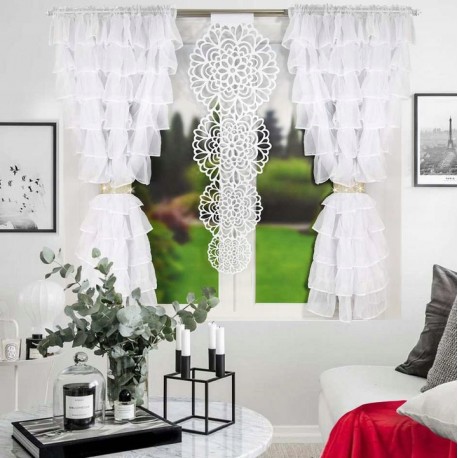 Sada dekorativních záclon 160x145 cm + panel Lapač snů 135x50 cm