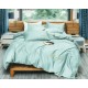 3dílný komplet ložního povlečení s výšivkou, mátová barva, 160x200 cm