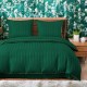 3dílný komplet damaškového ložního povlečení, zelená barva, 160x200 cm