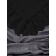 3dílný komplet ložního povlečení s volány, černá barva, 160x200 cm