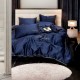 3dílná sada povlečení z mikrovlákna 200x220 cm, tmavě modrá
