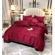 Třídílná sada ložního povlečení z mikrovlákna 160x200 cm v červené barvě