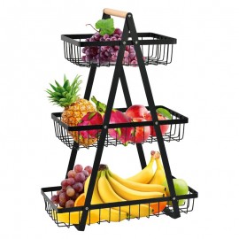 Třípatrový organizér s košíky