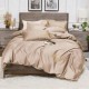 3dílná sada povlečení z mikrovlákna 200x220 cm, béžová