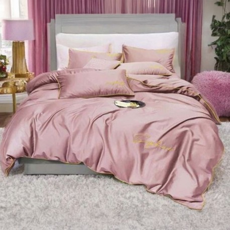 3dílná sada povlečení z mikrovlákna 200x220 cm, růžová