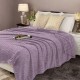 Fialová deka s 3D proužky