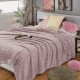 Růžová deka s 3D proužky