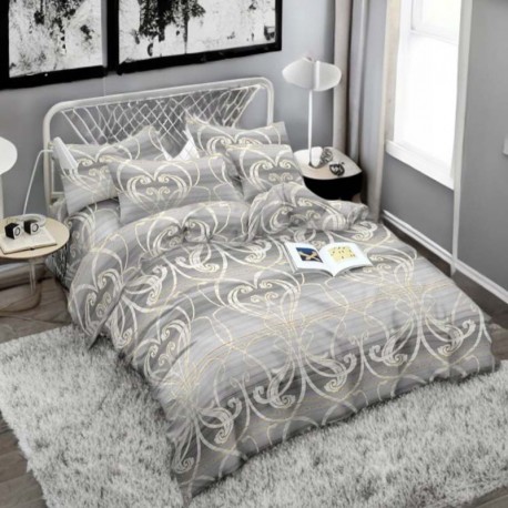 3dílná sada ložního povlečení z bavlněného saténu Arabeska 200x160 cm