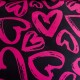 3dílná sada ložního povlečení z bavlněného saténu Srdce 200x160 cm