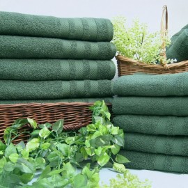 Tmavě zelený froté ručník 50×90 cm