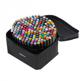 Oboustranné markery v pouzdře - 168 barev