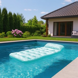 Velká nafukovací matrace na vodu s polštářem