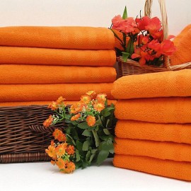 Oranžový froté ručník
