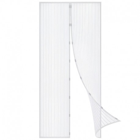 Magnetická síť proti hmyzu na dveře – bílá