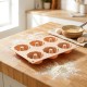 Béžová silikonová forma na muffiny