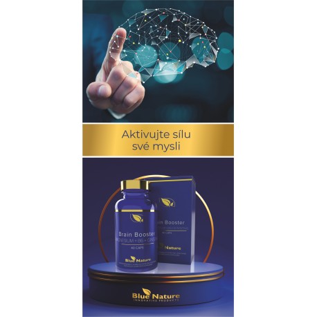 Leták Brain Booster Magnesium + B6 + Ginseng (5 ks.)